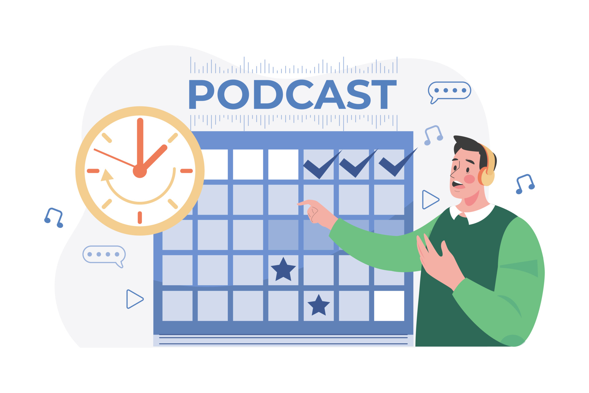 Increase Listens and Downloads for B2B Podcast; Consistent Scheduling